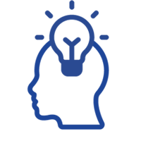 Innovation icon representing creativity and forward thinking