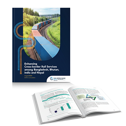 Brochure and report designs showcasing communication materials