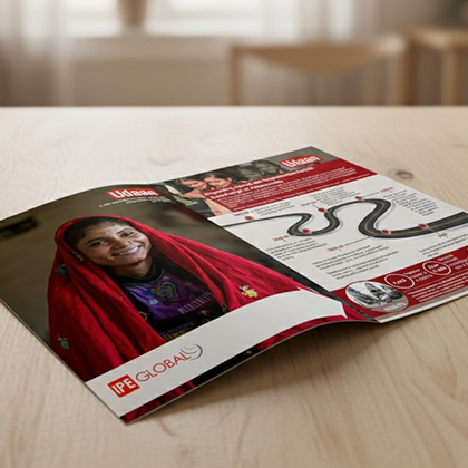 Infographic and visual layout for communication campaigns