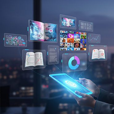 Graphic promoting Enabling Dimensions communication design services